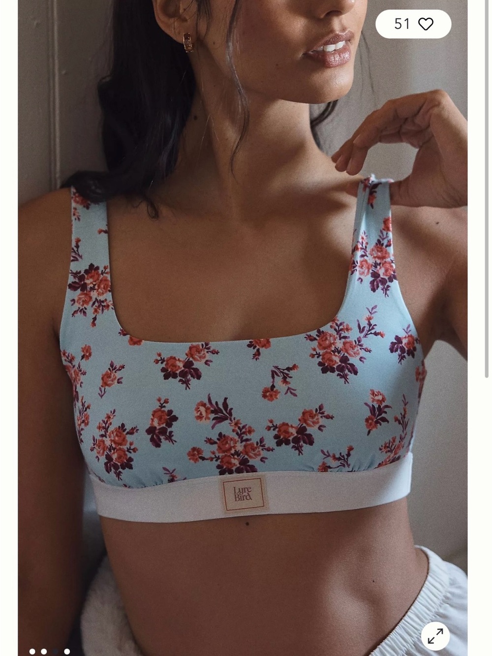 NWT LyreBird CottonCloud Scoop Neck Bra